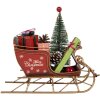 Clayre & Eef 6Y5869 Декоративные сани 21x9x18 см Красные и золотые
