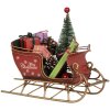 Clayre & Eef 6Y5869 Декоративные сани 21x9x18 см Красные и золотые