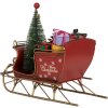 Clayre & Eef 6Y5869 Декоративные сани 21x9x18 см Красные и золотые