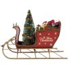 Clayre & Eef 6Y5870 Декоративные сани 30x15x22 см Красные и золотистые