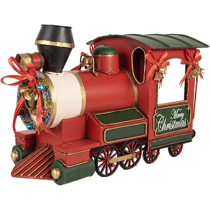 Clayre & Eef 6Y5871 Декорация Локомотив 35x16x22 см Красный