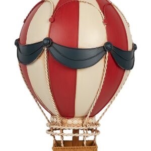 Clayre & Eef Декорація Повітряна Куля Ø 26x42 см Червоний & Бежевий