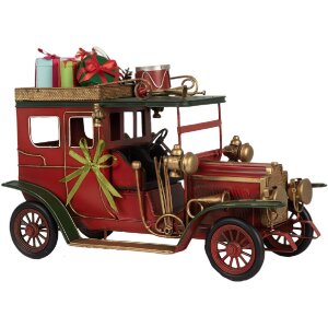 Clayre & Eef 6Y5875 Декорация Авто Красный 42x18x28 см