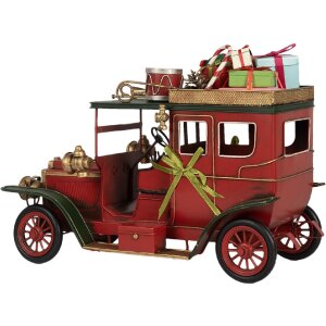 Clayre & Eef 6Y5875 Декорация Авто Красный 42x18x28 см