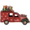 Clayre & Eef Декорація Авто Червона 26x11x17 см