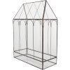 Clayre & Eef 5GL0022 Міні-теплиця 35x15x46 см Чорний/Прозорий