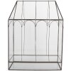 Clayre & Eef 5GL0022 Міні-теплиця 35x15x46 см Чорний/Прозорий