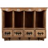 Clayre & Eef 5H0745 Настінна шафа 53x16x42 см коричнева