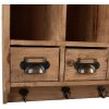 Clayre & Eef 5H0745 Настінна шафа 53x16x42 см коричнева