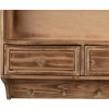 Clayre & Eef 5H0746 Настенный шкаф 56x13x60 см Коричневый Дерево Кантри