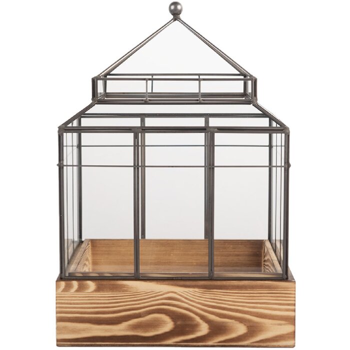Clayre & Eef Мини-теплица декоративная 21x21x32 см