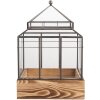 Clayre & Eef Мини-теплица декоративная 21x21x32 см