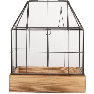 Clayre & Eef Мини-тепличка декоративная 26x17x32 см