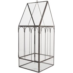 Clayre & Eef 6GL5367 Мини-теплица декоративная 15x15x38 см