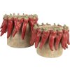 Clayre & Eef 6TE0579L Цветочный горшок терракота Ø 21x17 см Кантри