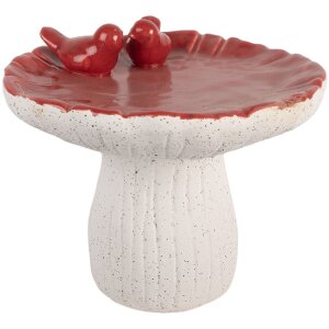 Clayre & Eef Декор Гриб Ø 25x21 см Белый и...