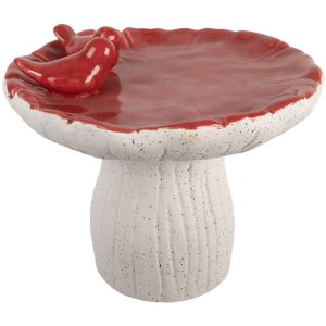 Clayre & Eef Декор Гриб Ø 25x21 см Белый и...
