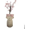 Clayre & Eef Цветочный горшок 20x19x31 см Бежево-розовый