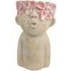 Clayre & Eef Цветочный горшок 16x15x25 см бежево-красный