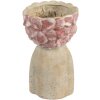 Clayre & Eef Цветочный горшок 16x15x25 см бежево-красный