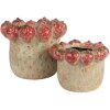 Clayre & Eef 6TE0588L Квітковий горщик Ø 19x16 см Бежево-червоний