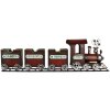 Clayre & Eef 5Y1298 Декоративный поезд 95x19x28 см
