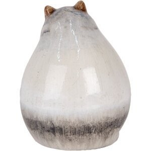 Clayre & Eef Декорація Кіт 14x13x18 см Сірий