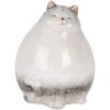 Clayre & Eef Декорація Кіт 14x13x18 см Сірий