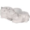 Квітковий горщик Clayre & Eef Кіт Сірий 27x16x10 см