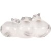 Квітковий горщик Clayre & Eef Кіт Сірий 27x16x10 см