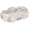 Квітковий горщик Clayre & Eef Кіт Сірий 27x16x10 см