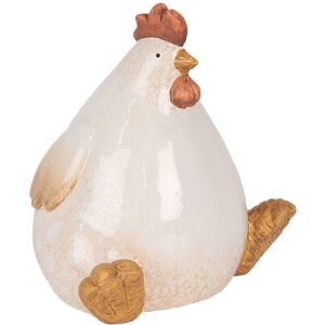 Clayre & Eef Декоративная курица 18x14x17 см Бежево-коричневая