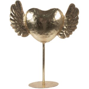 Clayre & Eef Декоративное сердце 38x11x47 см Gold
