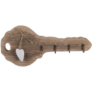 Clayre & Eef 6H2430 Ключниця 30x4x14 см коричнева