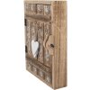 Clayre & Eef 6H2431 Ключниця 24x7x30 см коричнево-біла