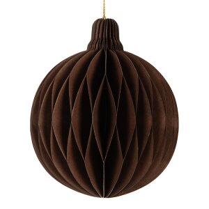 Clayre & Eef Рождественский шар из бумаги 8x10 см
