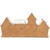 Clayre & Eef Декорація будиночків 25x6x13 см коричнево-біла