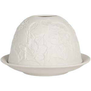 Clayre & Eef 6CE2209 Подсвечник фарфоровый белый...