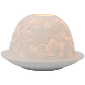 Clayre & Eef 6CE2209 Свічник для чайних свічок білий Ø 12x8 см