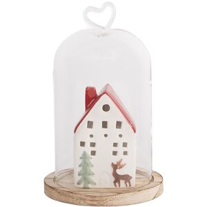 Clayre & Eef Стеклянная колокольница 12x19 см
