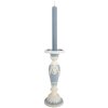 Clayre & Eef 6PR5801 Свічник Ø 10x27 см Білий та Синій
