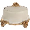 Скринька для прикрас Clayre & Eef 6PR5802 Ø 14x9 см бежево-золота