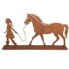Clayre & Eef 6Y5929 Декорація Дитина з Конем 42x7x22 см