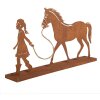 Clayre & Eef 6Y5929 Декорація Дитина з Конем 42x7x22 см