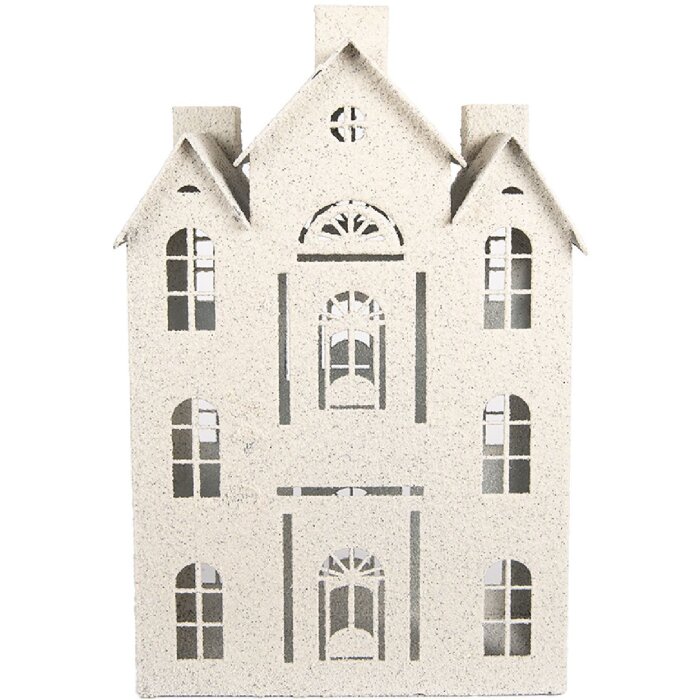 Clayre & Eef Декор Дом 26x16x40 см Бежевый