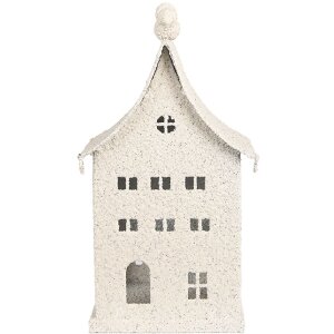 Clayre & Eef Декоративный домик 14x15x28 см Бежевый