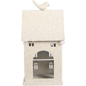 Clayre & Eef 6Y5934 Декоративний будинок 14x15x28 см Бежевий