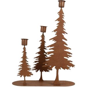 Clayre & Eef 6Y5936 Подсвечник металлический 25x9x33 см