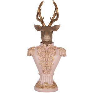 Clayre & Eef 6PR5370 Декоративний бюст Оленя 16x14x36 см