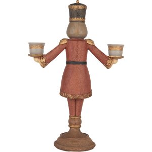 Свічник Лускунчик 21x9x30 см Clayre & Eef